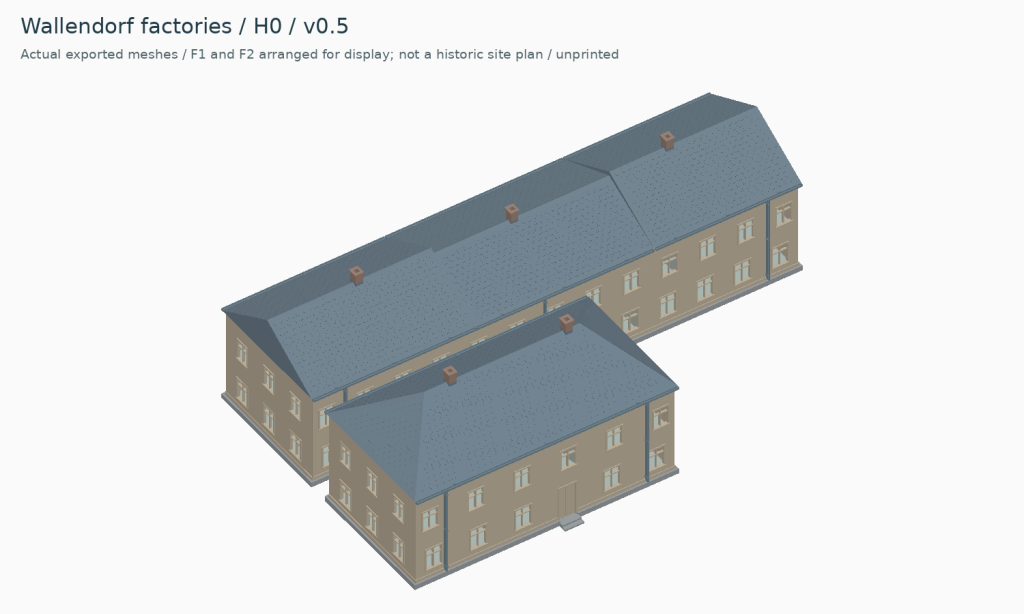 Wallendorf factories — H0 exterior — CAD development view